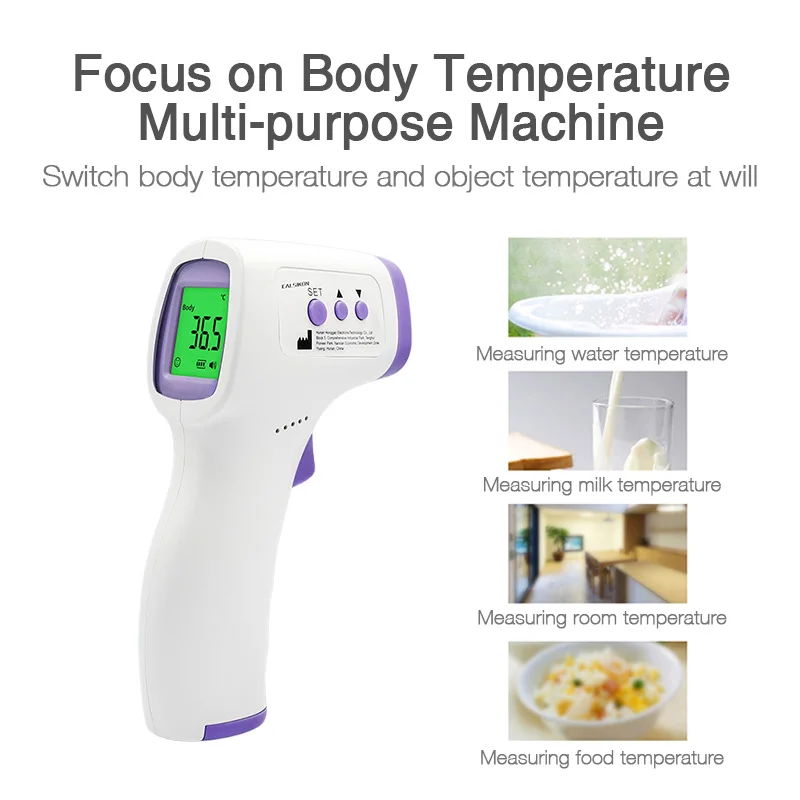 Non-Contact Infrared Baby Thermometer for Forehead/Body/Milk