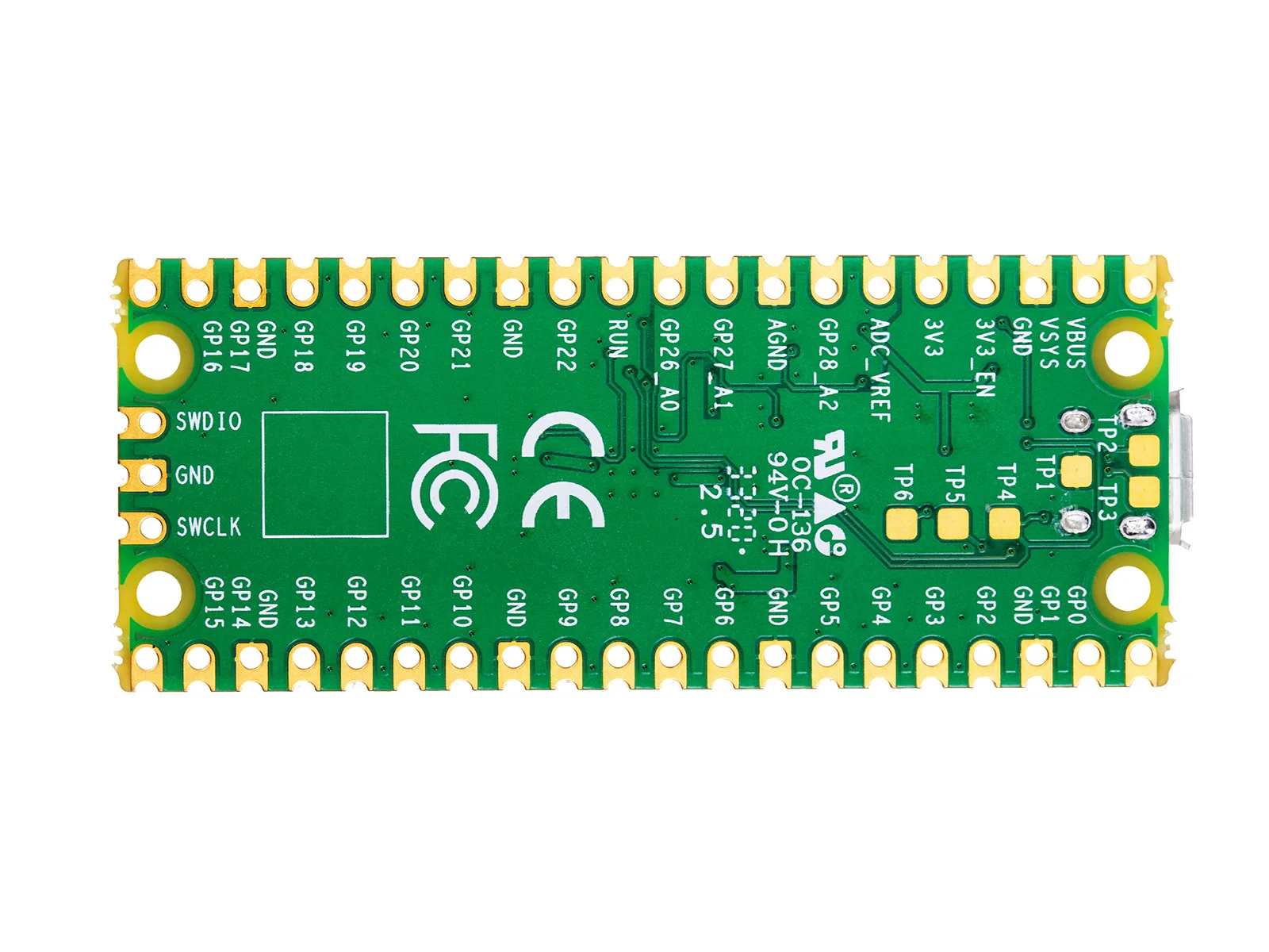 Placa Original do Microcontrolador do Alto-desempenho do Pico do Raspberry pi com Interfaces Digitais Flexíveis - Imagem 3