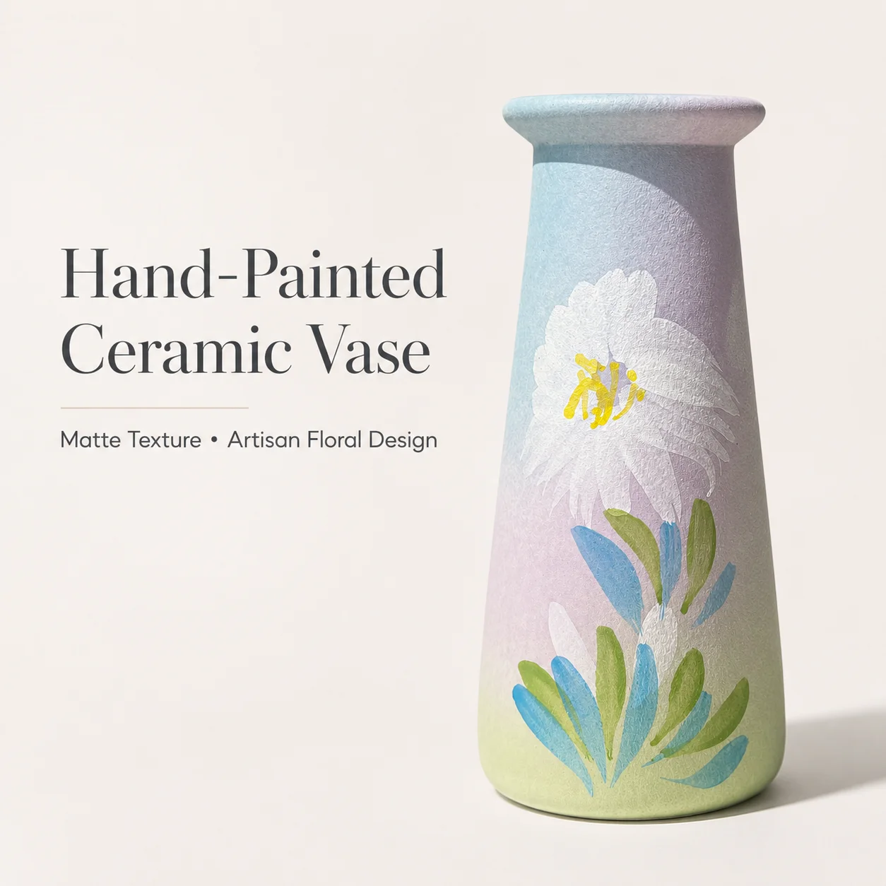 Hand Painted Ceramic Vase 2