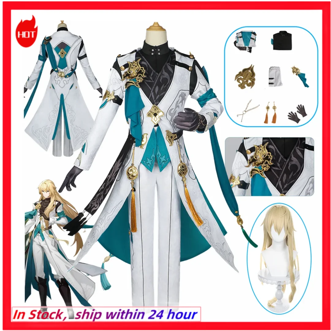 Gioco Honkai Star Rail Stickers Luocha Costume Cosplay Luo Cha Parrucca Cappotto Copricapo Set Costumi Donna