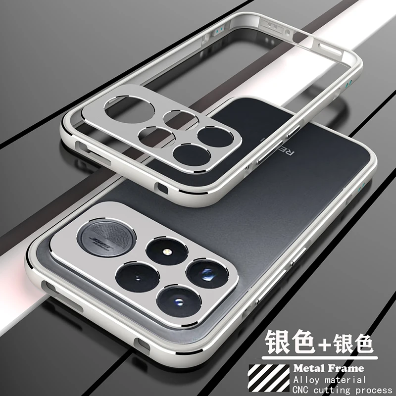 Luxury Aviation Aluminum Metal Frame Shockproof Case with Camera Lens Protection