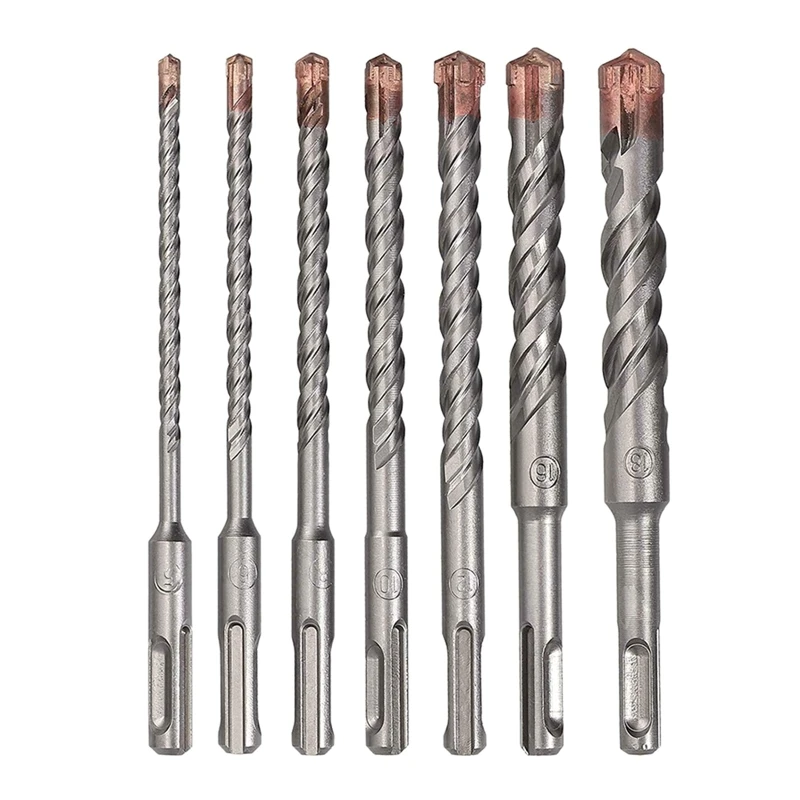 

SDS Hammer Drill Bit Set 7 Pcs Suitable for Concrete Brick Block Stone Masonry & 5-18mm Shock Drill Bits Dropship