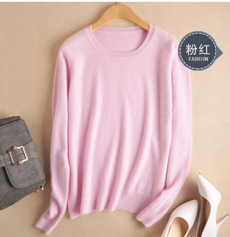 High Quality 2023 Autumn Winter Soft Cashmere Cotton Blended Knitted Women Sweaters And Pullovers Jersey Jumper Pull Femme Hiver 1