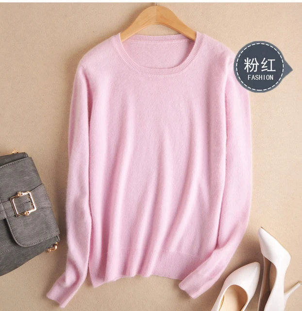 High Quality 2023 Autumn Winter Soft Cashmere Cotton Blended Knitted Women Sweaters And Pullovers Jersey Jumper Pull Femme Hiver 1