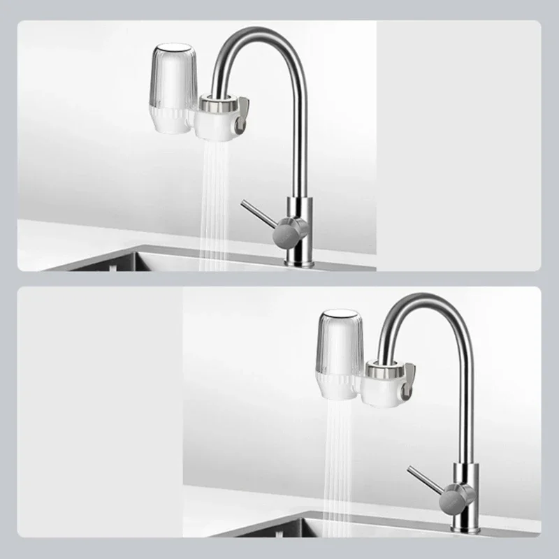 Compact Kitchen Faucet Water Purifier with Removable Washable Filter