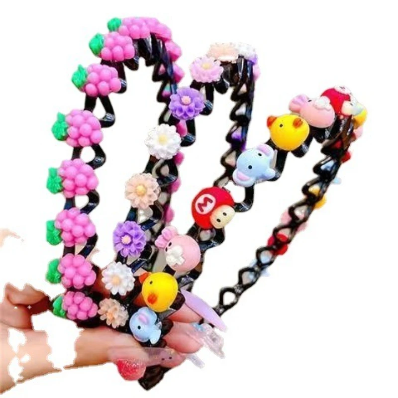 2025 New Girls Cute Cartoon Animals Wave Hairbands Kids Lovely Hair Decorate Headband Hair Hoops Fashion Hair Accessories