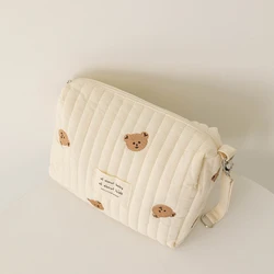 Charming Embroidered Newborn Diaper and Stroller Travel Bag (F)
