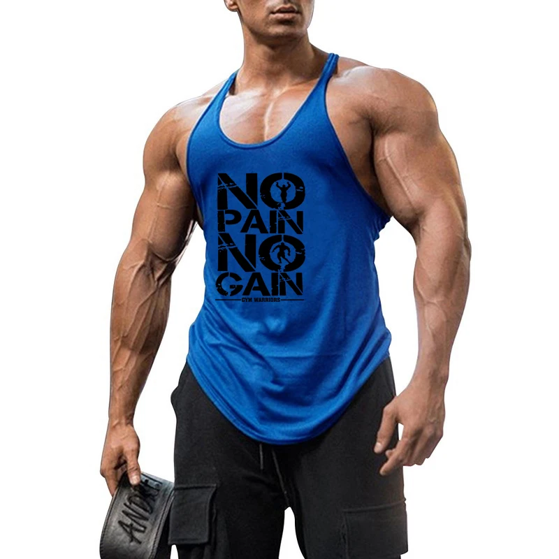 Gym Fashion Workout Man Undershirt Clothing Tank Top Mens Bodybuilding Muscle Sleeveless Singlets Fitness Training Running Vests
