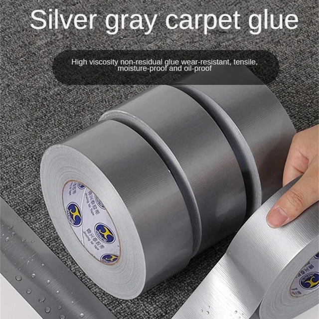 10M Waterproof Duct Repair Tape Strong Cloth Silver Gray Cloth Tape High  Viscosity Seal Carpet Tape DIY SelfAdhesive Home Decor