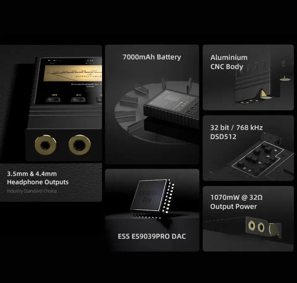 ONIX Overture XM5 HIFI ポータブル音楽 MP3 プレーヤー USB DAC LDAC