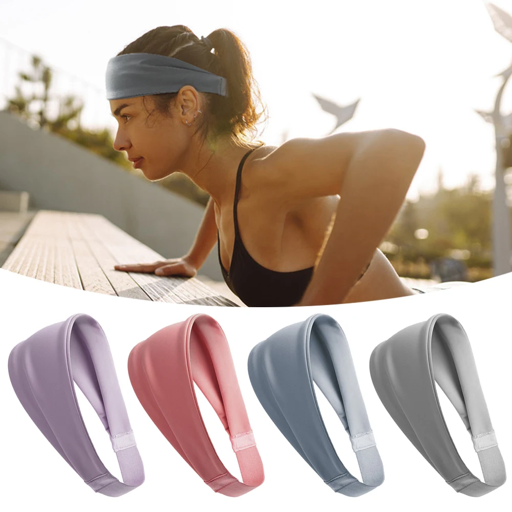 

Sweatband Sports Athletic Headband Anti-Slip Sweat-Absorbent Women Men Breathable Basketball Fitness Yoga Volleyball Hair Band