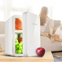 Mini réfrigérateur portable 8L, mini glacière à porte unique pour la maison, affichage numérique de la température, congélateur de voiture, réfrigérateur pour aliments et produits de beauté 2
