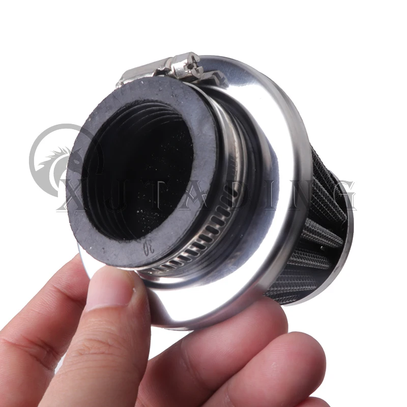 Motorcycle Air Filter Cleaner Intake Pipe Modified Scooter Pit Dirt Bike ATV Universal