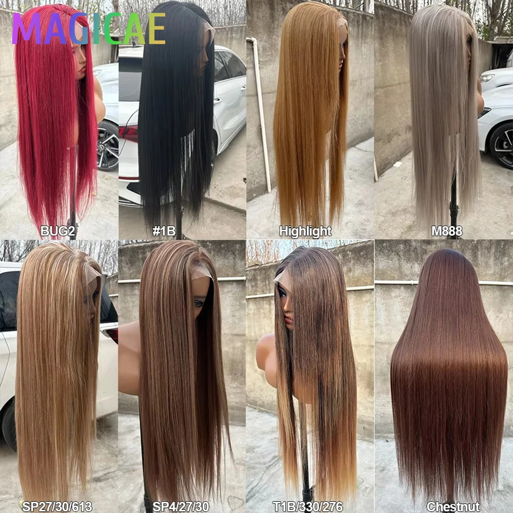 4X4 Lace Front 36Inches Blond Synthetic Wig Bio Heat Resistant Fiber