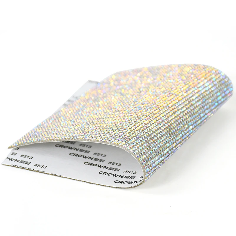Bling Rhinestone Crystal Sticker Decal Sheet DIY Self-Adhesive Diamond Ribbon DIY Decoration Sticker Car Tablet Phone Decor