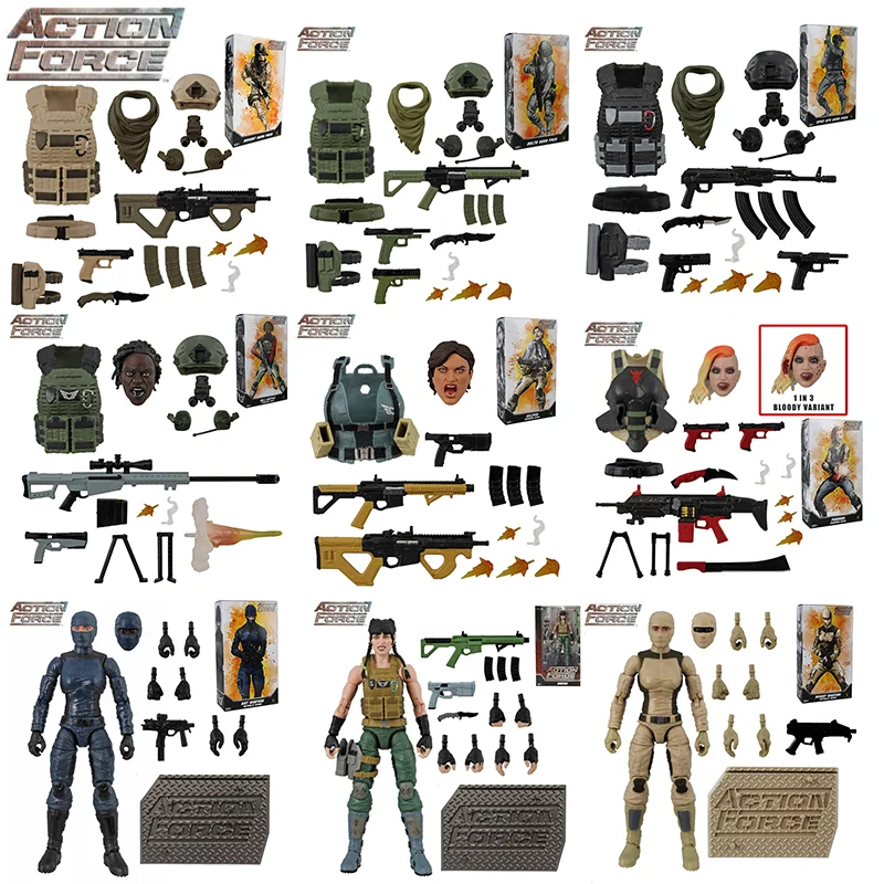 

100% In Stock Original Valaverse Action Force Gemini Eclipse Pandora Riot Desert Trooper Scale Accessory Set Toys Figures Model