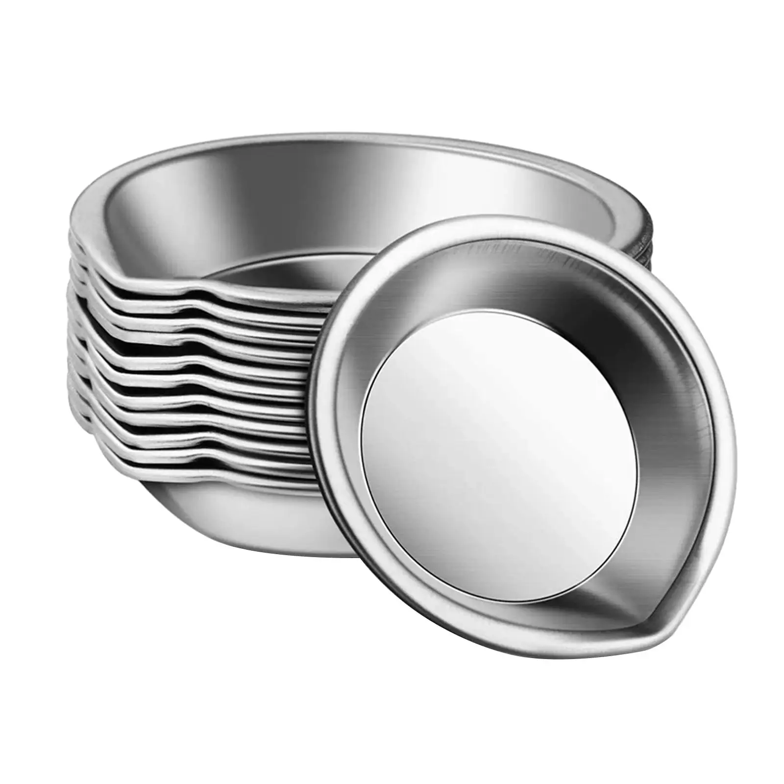 Stainless Steel Small Round Paint Tray Watercolours Paint Mixing Tray Painting Color for Home 12pcs paint tray color palette