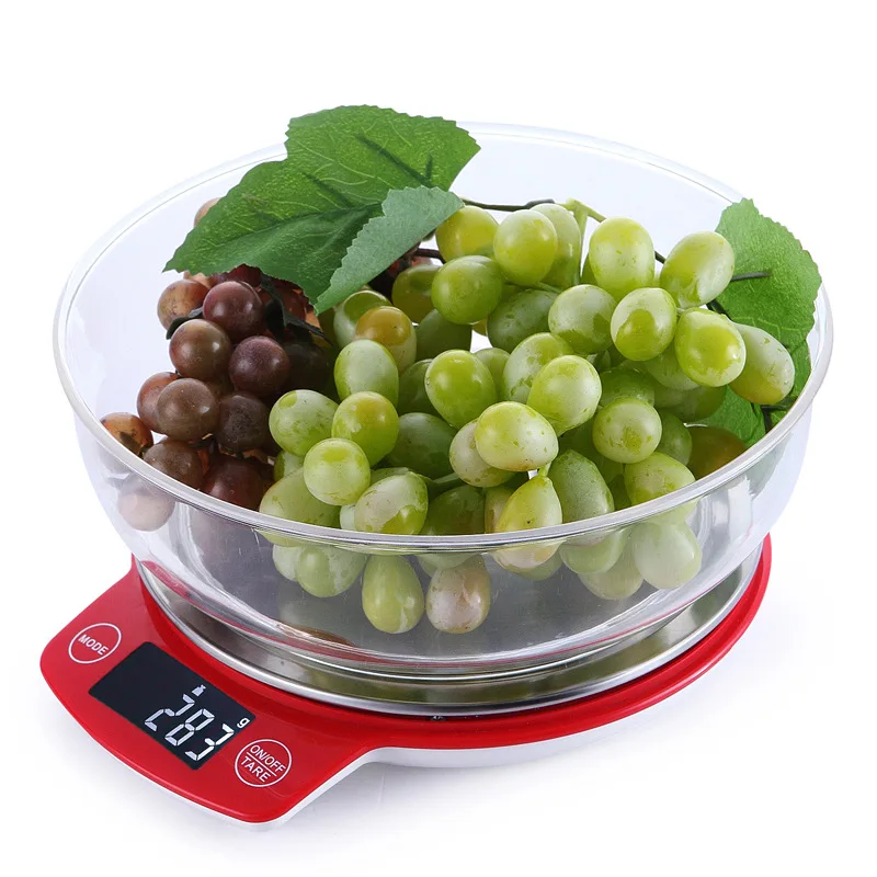 Stainless Steel Kitchen Scale 5kg Digital Display Show Weight in Grams Ounces Greater Goods Food Balance