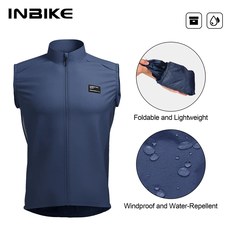 INBIKE New Man Cycling Vest Lightweight MTB Cycling Clothing Bicycle Vest for Men with Pockets Spring Road Bike Top Vest Clothes 2