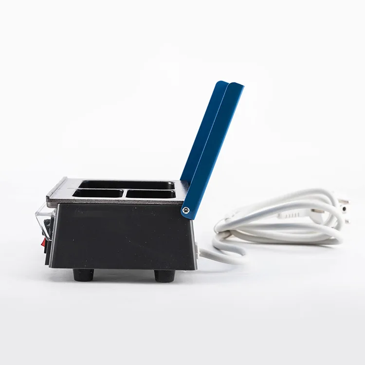 3 Wells Dental Wax Heater Pot Tri-Slot Paraffin Equipment Analog Melter for Dental Lab