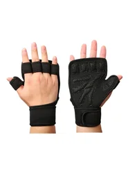 Heavy Duty Gym Training Gloves with Wrist and Palm Protection - XL (Gym glove)