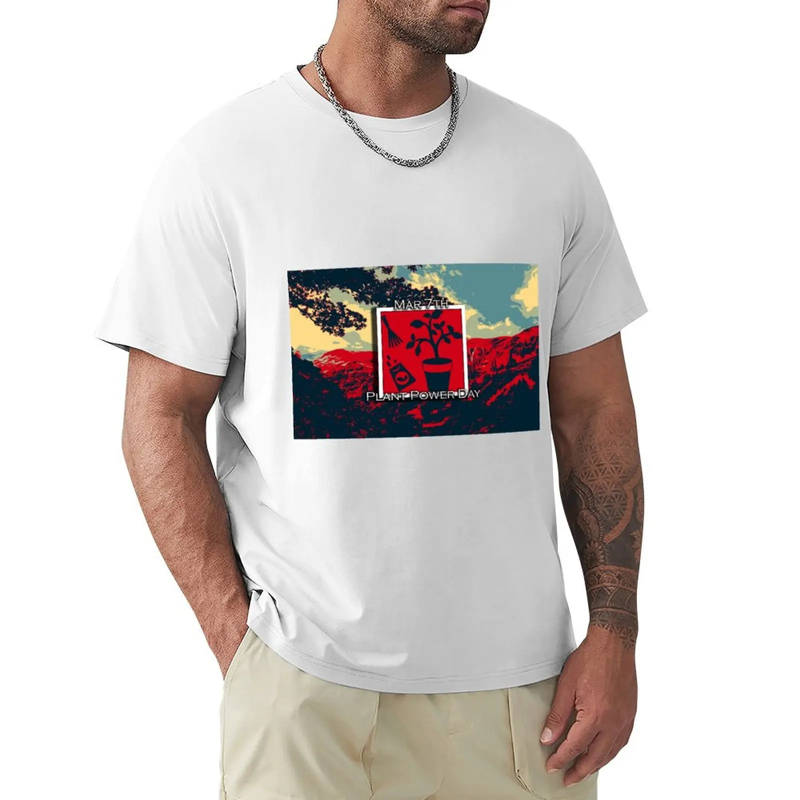 

I LOVE PLANT POWER DAY T-Shirt quick-drying oversizeds cute clothes korean fashion mens t shirts casual stylish