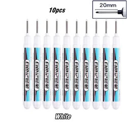 10-Piece Multi-Purpose Deep Hole Marker Set (10pcs white)