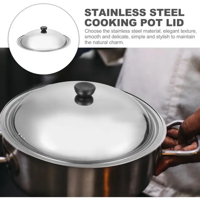 Coperchio Universale Acciaio Inox 16-40cm - Antispruzzo Per Padelle E Pentole - Foto 5