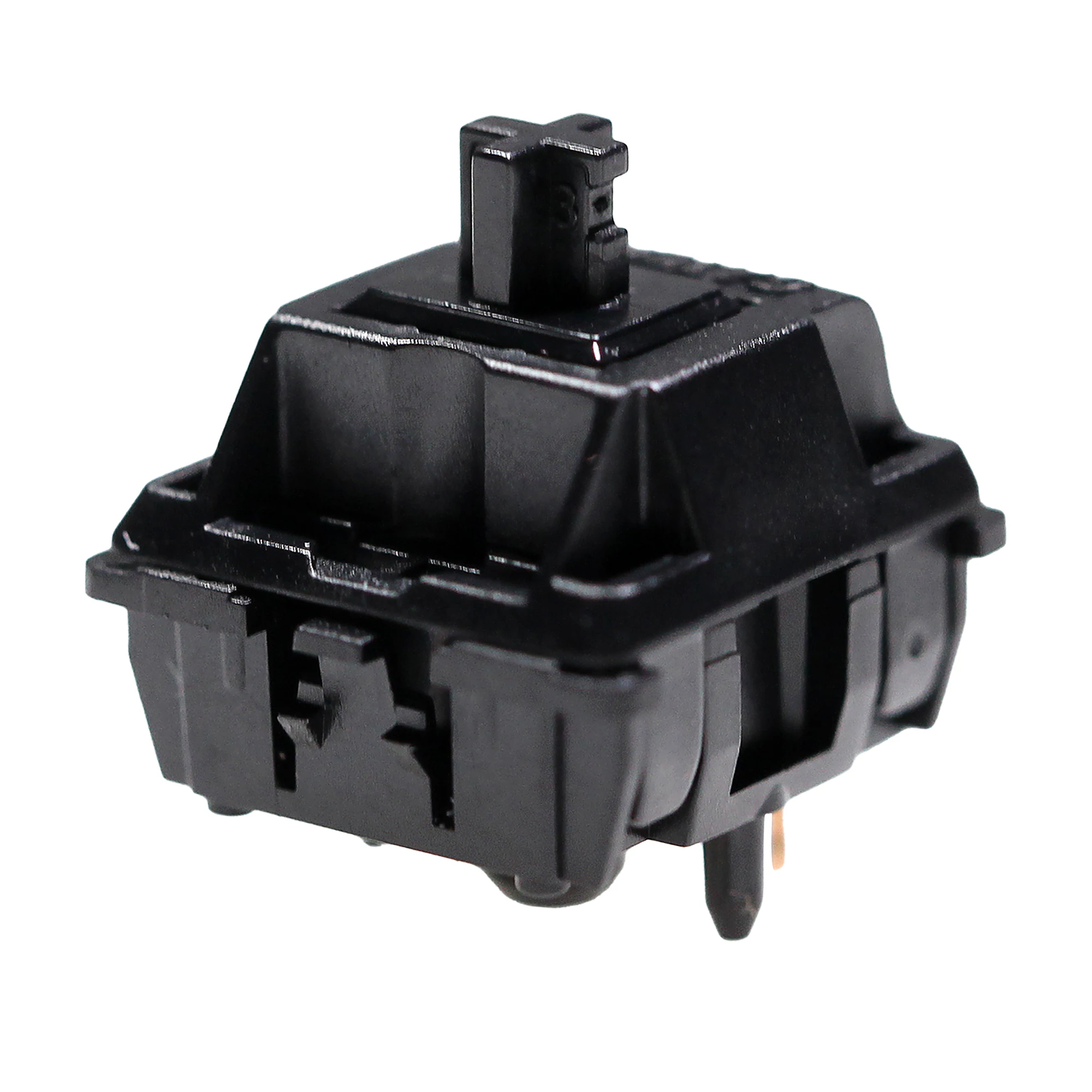 Gateron Oil King Switch Linear 5pin Rgb 65g mx Pom Stem para Teclado Mecânico Preto Chapeado Long Spring Pré-lubed 60m 35 Pcs