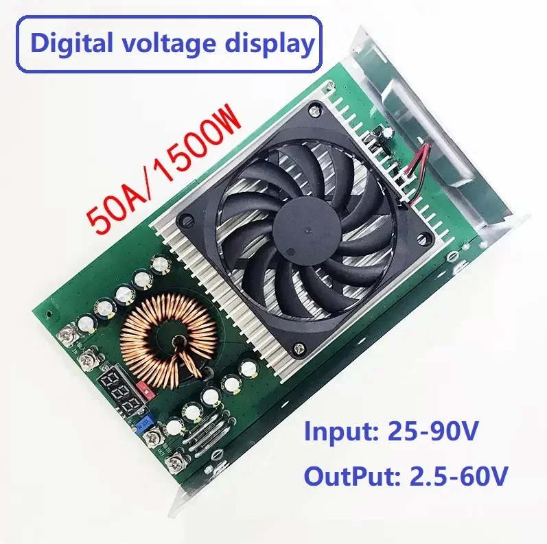 �Ƶ��̳�� ���� ���� ��ġ ��� ����, ���� ������ ���� �ٿ� DC-DC, 25-90V-60V, 48V, 36V, 24V, 21V, 12V, 1500W, 50A, 1 ��