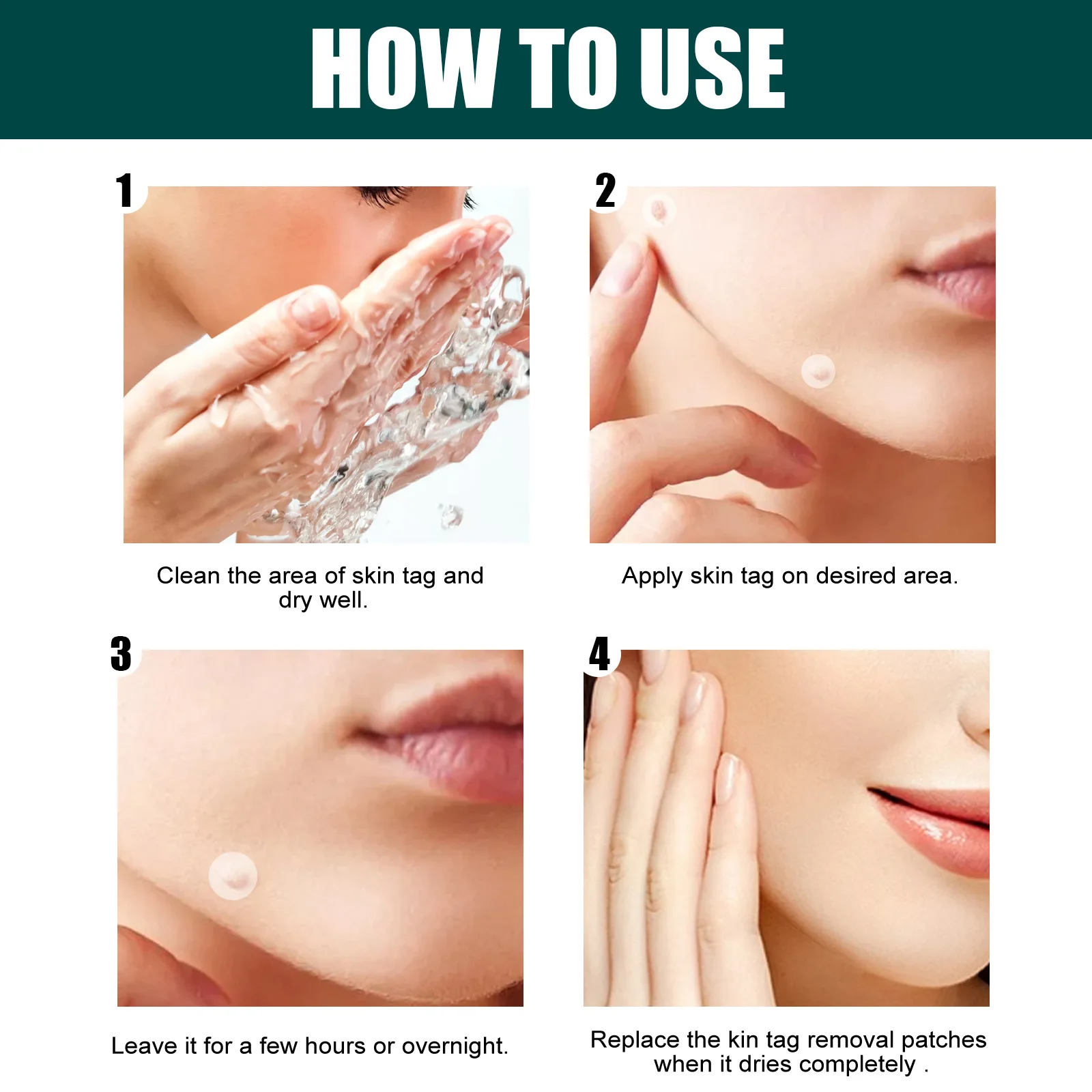 Description Picture 4 of itemPatch for Skin Cleansing Acne Treatmenthicken Eye Flesh Warts  Meats  Black Moles Skin Cleansing Sticker Covering for Men Women