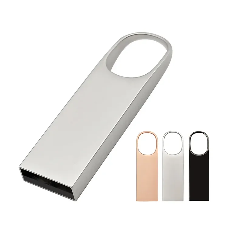Premium Silver USB Flash Drive - Waterproof, Customizable Gift Edition
