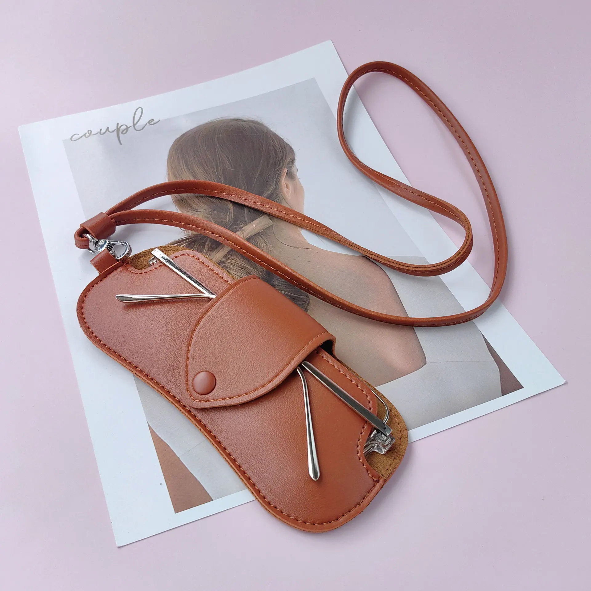 Étui à Lunettes CHENGZI - Cuir PU Souple, Portable Avec Chiffon De Nettoyage