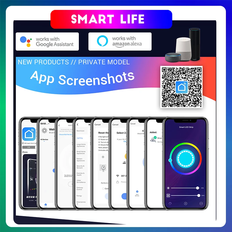 Description Picture 2 of itemWIFI TUYA RGB Led Strip Light with Remote Control and Application Control for Indoor Decorative Atmosphere Light Strip