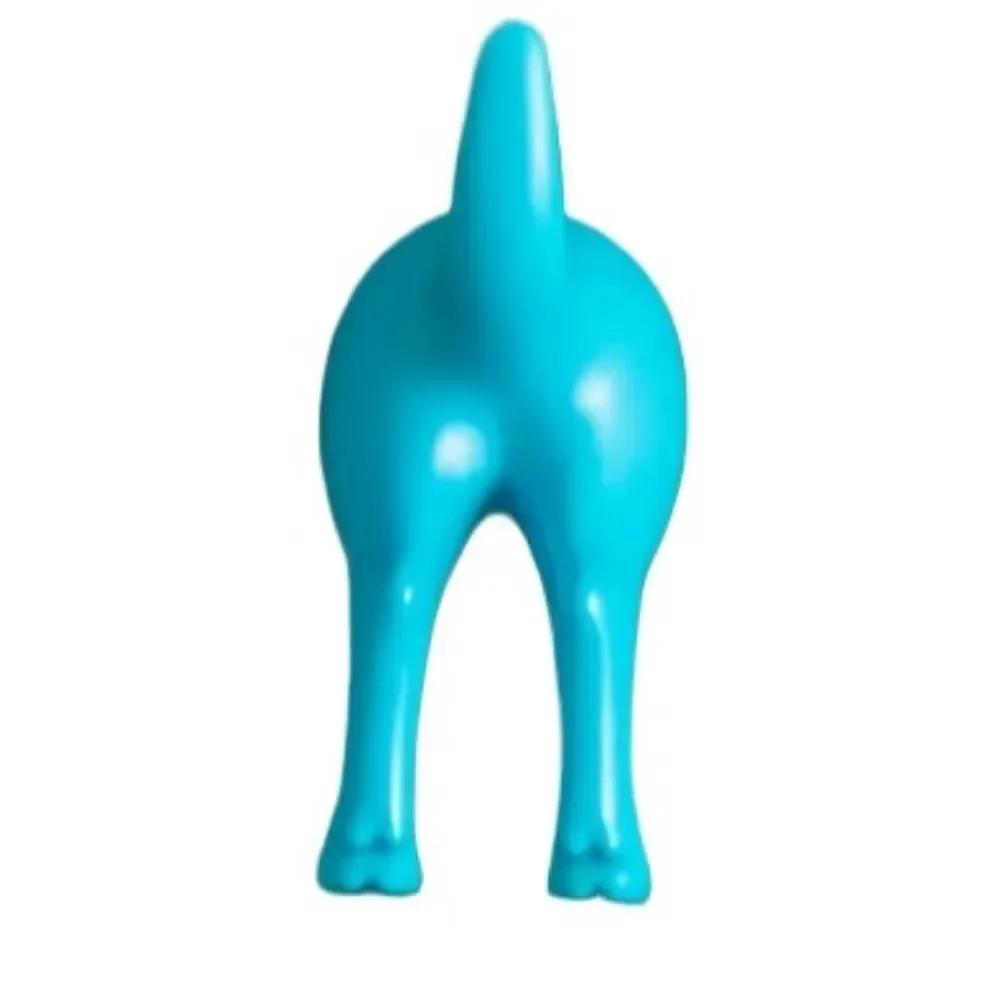 Dog Tail Hooks Hat Coat Key Wall Mounted Hanger Sticker Decoration Creative Tail Kitchen Small Hook Wall Hanging Hole Punching 4