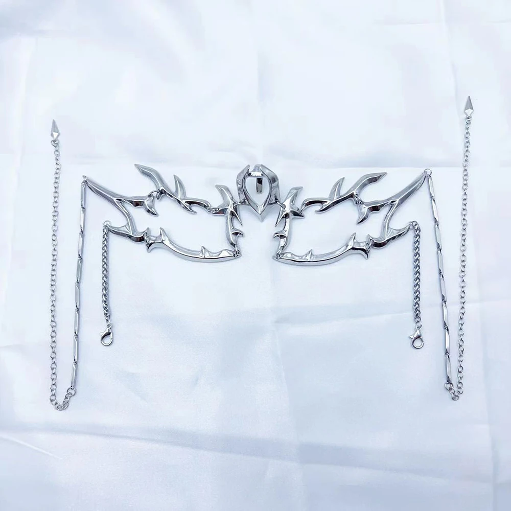 Creative Alien Decent Jaw Lips Ring Mechanical Mask Cosplay Punk Style Metal Chain Wearing Jewelry Masquerade Party Accessories
