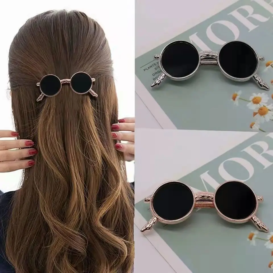 

Korean Crystal Glasses Brooch Sunglasses Brooches for Popular Party Suit Shirt Decoration Alloy Pin Simple Clothing Accessories