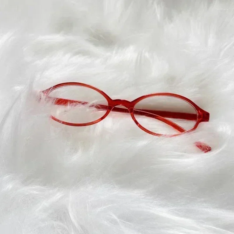 Vintage-Inspired Retro Oval Square Glasses with Colorful Frames and Anti-Blue Light Lenses for Stylish Eye Protection