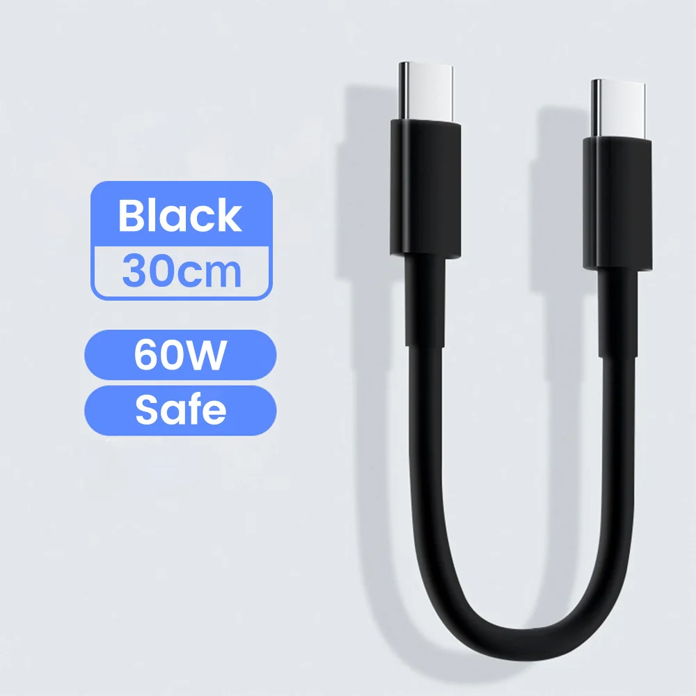 ตัวเลือกสินค้า สายชาร์จ USB-C เร็วแรง 0.28 เมตร ชาร์จ PD60W ได้ทุกแบรนด์