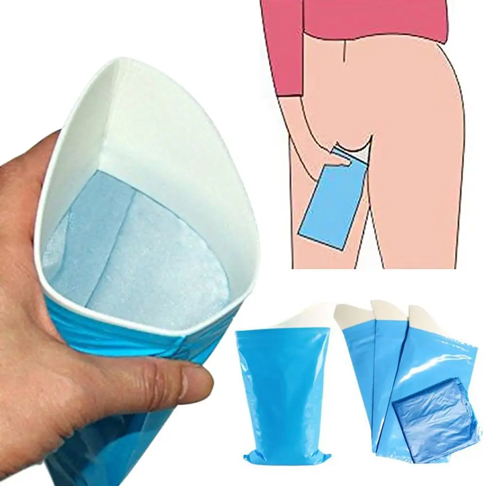 700ml 12Pcs Car Sick Vomit Liquid Waste Urine Bag Hardening Pad Gel Disposable Urine Bag Toilet Urinal Pee Pouch