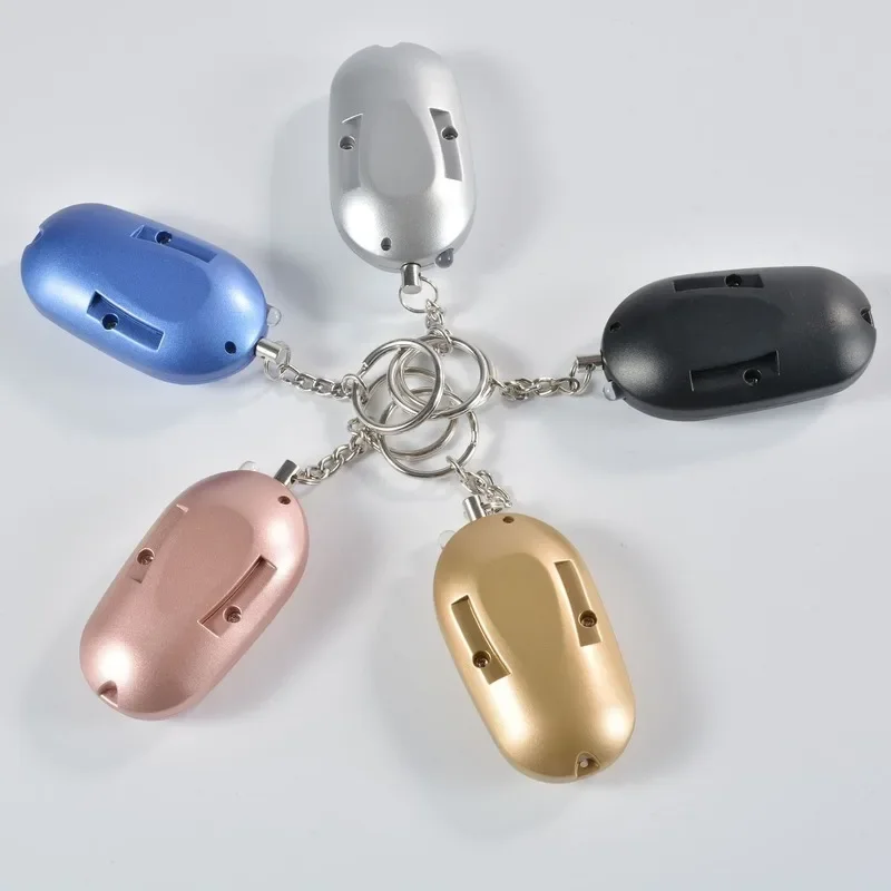 130 DB Safesound 개인 보안 경보 키체인, LED 조명, 미니 자기 방어 전자 장치, 여성 여아 및 어린이용