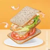 Automatic 2 Slice Bread Maker Removable Crumb Tray Electric Bread Baker 6 Options 600-700W Household Kitchen Appliances 2
