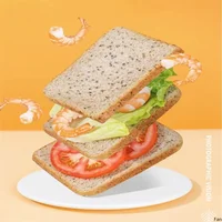 Automatic 2 Slice Bread Maker Removable Crumb Tray Electric Bread Baker 6 Options 600-700W Household Kitchen Appliances 2
