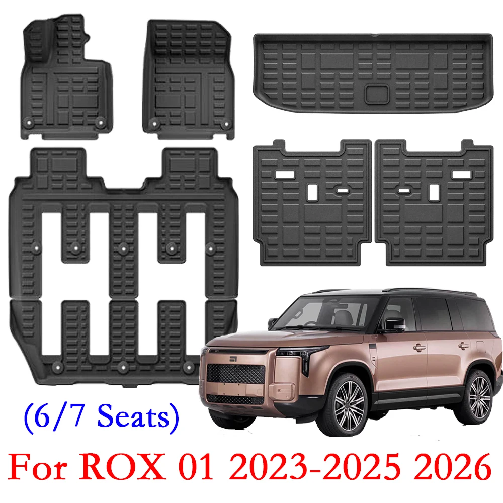 ROX 01 2023-2025 2026용 바닥 매트 전천후 방수 미끄럼 방지 전면 후면 ..