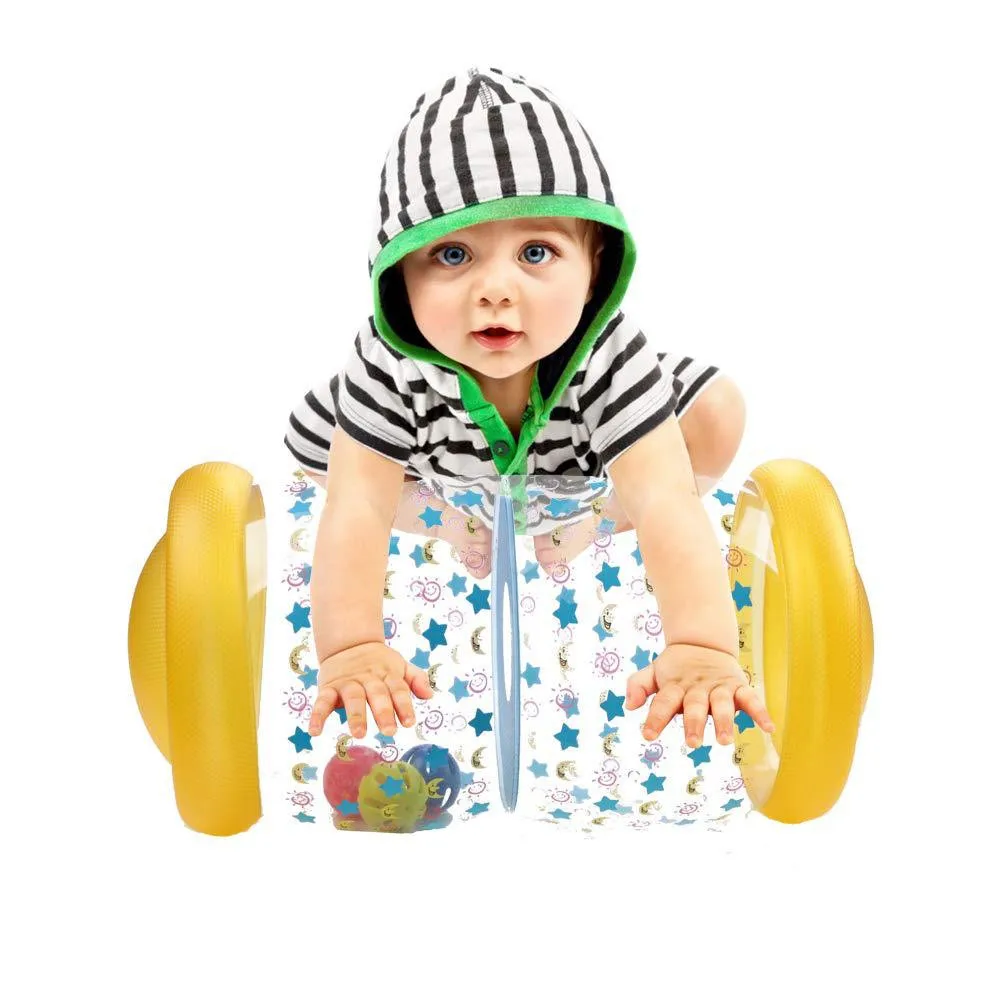 Crawling Roller Baby Inflatable Toy With Bell And Balls Assisted Learning To Crawl Walker Early Education Toys Toddler Gifts