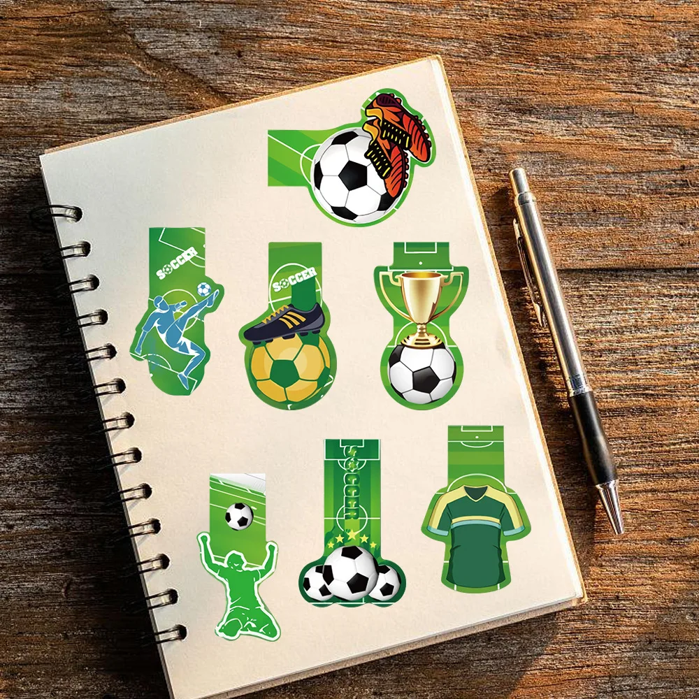 30Pcs New Football Bookmark Reading Page Book Tags Creative Student Stationery Supplies Gifts DIY Decorative Books Small Cards