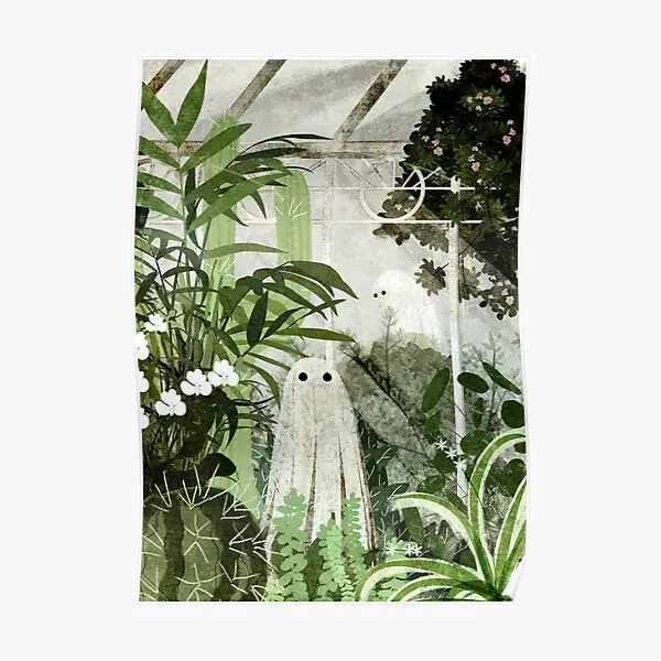

There Is A Ghost In The Greenhouse Again Poster Art Decoration Mural Funny Modern Decor Vintage Home Painting Picture No Frame