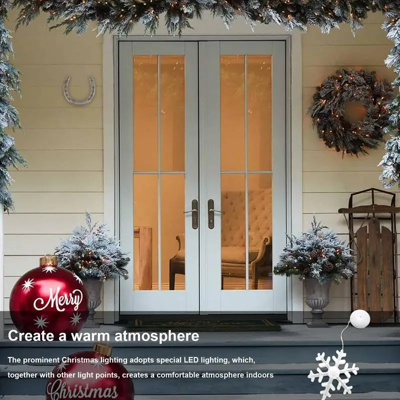Christmas Window Lights Battery Operated with Suction Cup Decorations