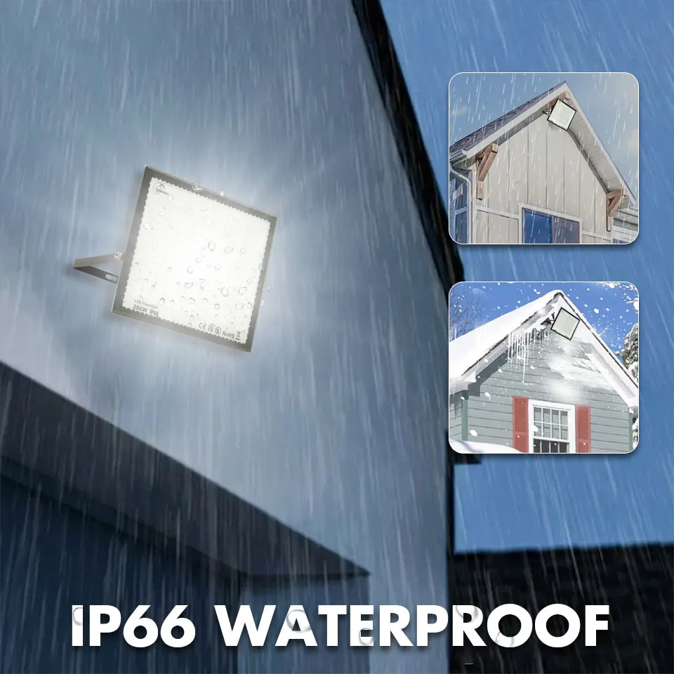 LED Flood Light 10W 20W 30W 50W 100W Floodlight AC 220V Outdoor Lighting Reflector Spotlight IP66 Waterproof Wall Floodlights