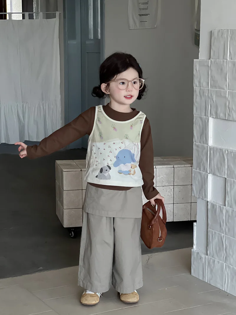 2025 Autumn New Children Casual Pants Cotton Girls Fashion Wide Leg Pants Baby Loose Trousers Kids Harem Pants Children Clothes 6 2025 Autumn New Children Casual Pants Cotton Girls Fashion Wide Leg Pants Baby Loose Trousers Kids Harem Pants Children Clothes - Image 6